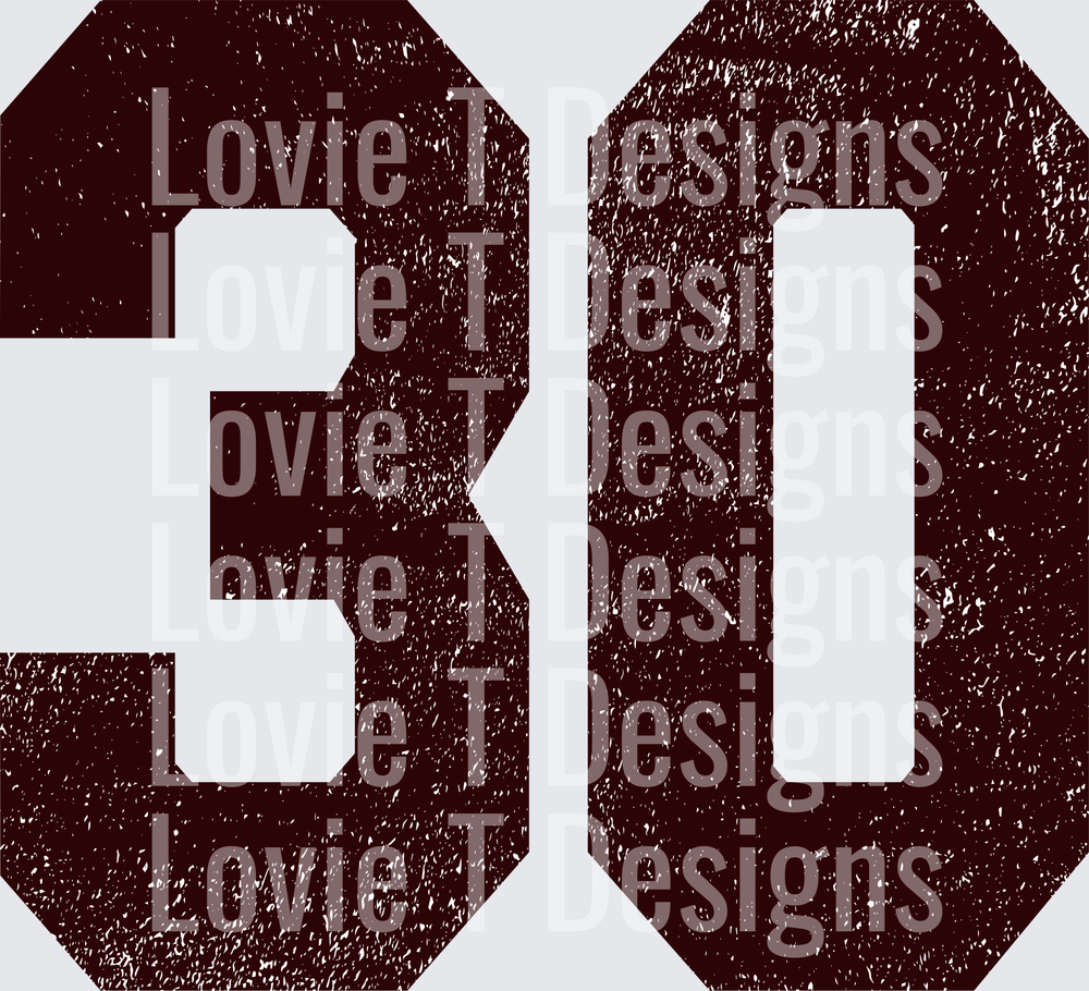 30 MAROON DISTRESSED - HEATHER LINTON