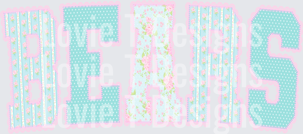 BEARS FLORAL LACE ALPHA ARCHED