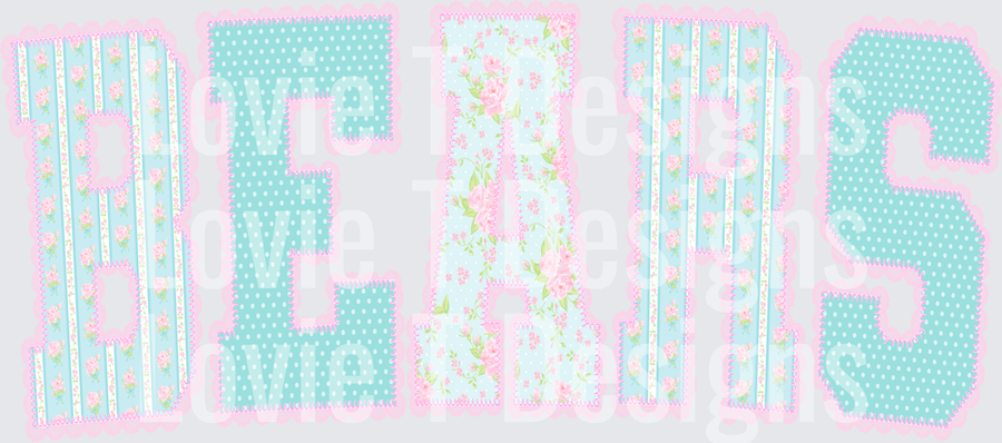 BEARS FLORAL LACE ALPHA ARCHED