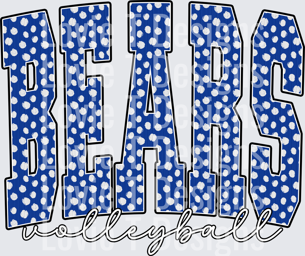 BEARS VOLLEYBALL ROYAL DOT