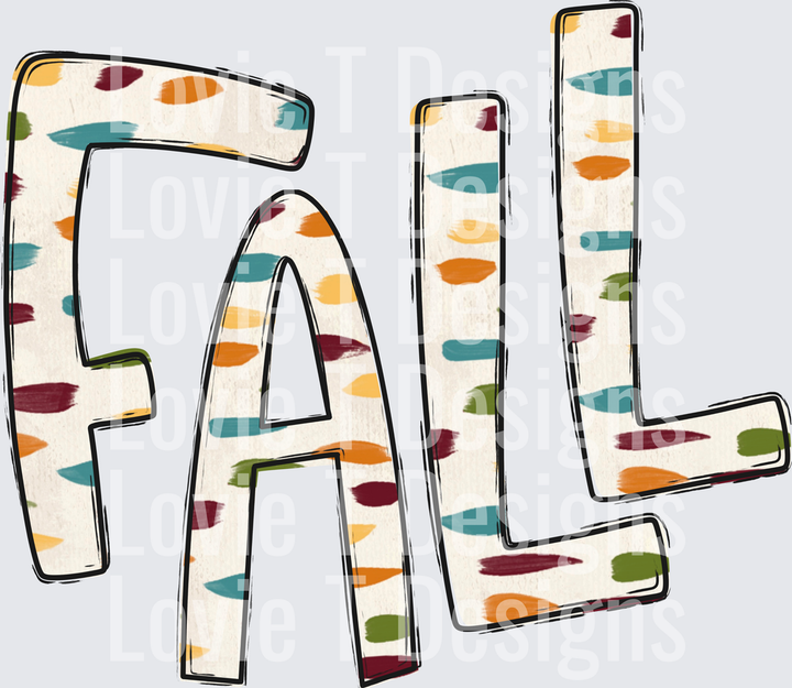 Fall DTF transfer design