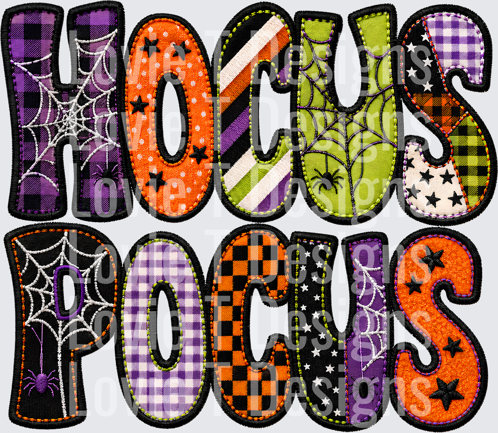 HOCUS POCUS FAUX EMBROIDERY