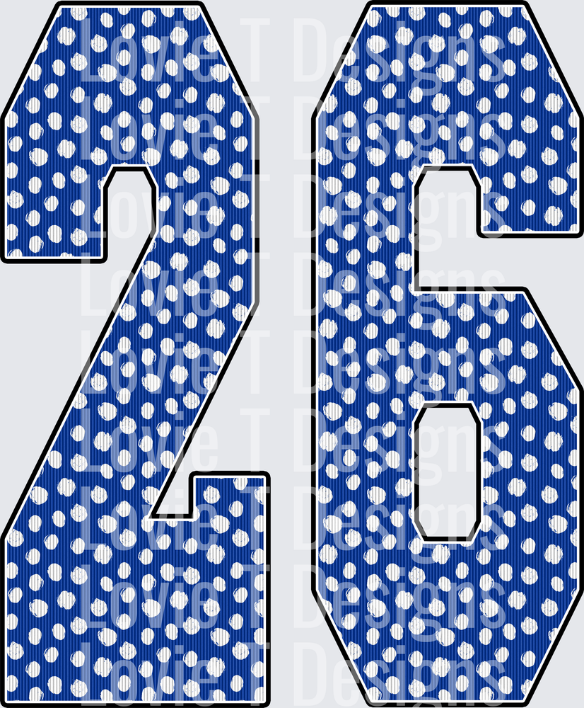 26 BLUE DOTS
