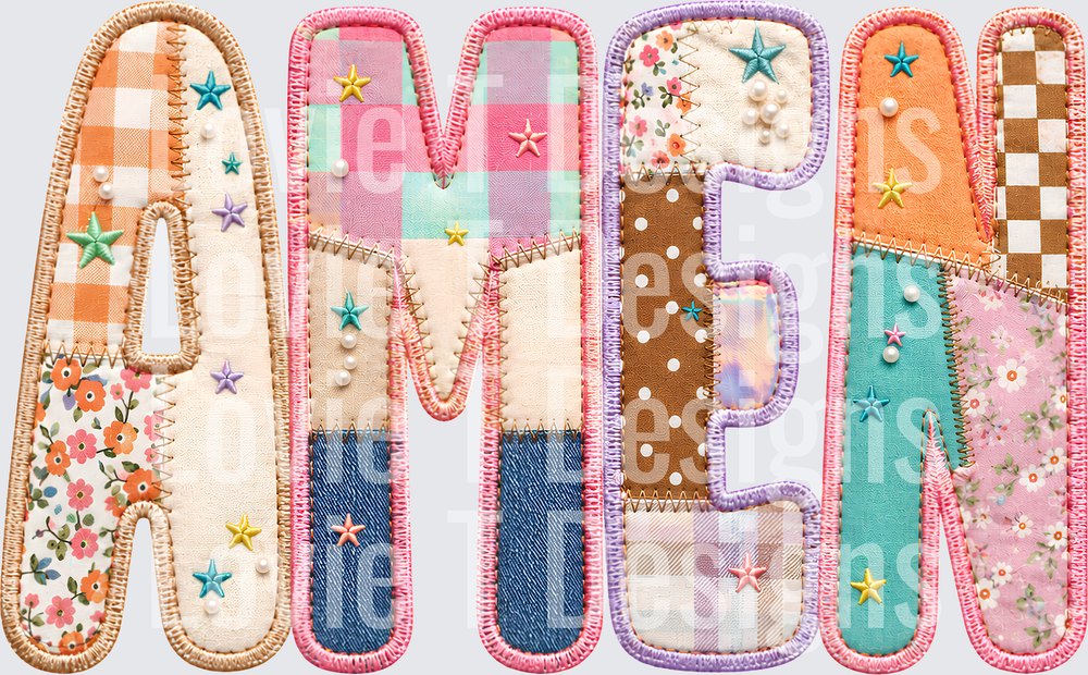 AMEN PATCH LETTERS