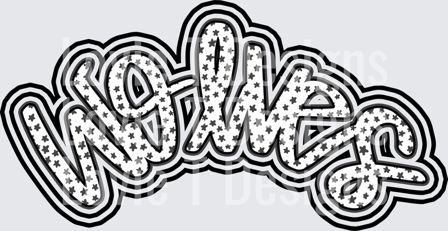 KayndiDesigns 07.26 Wolves Black Pocket