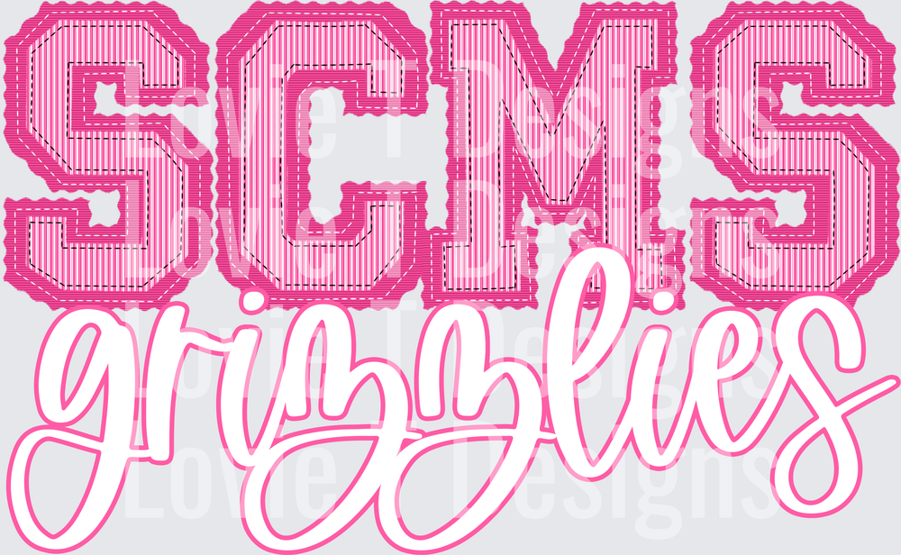 PINK CHRISTMAS PREPSTER SCMS GRIZZLIES