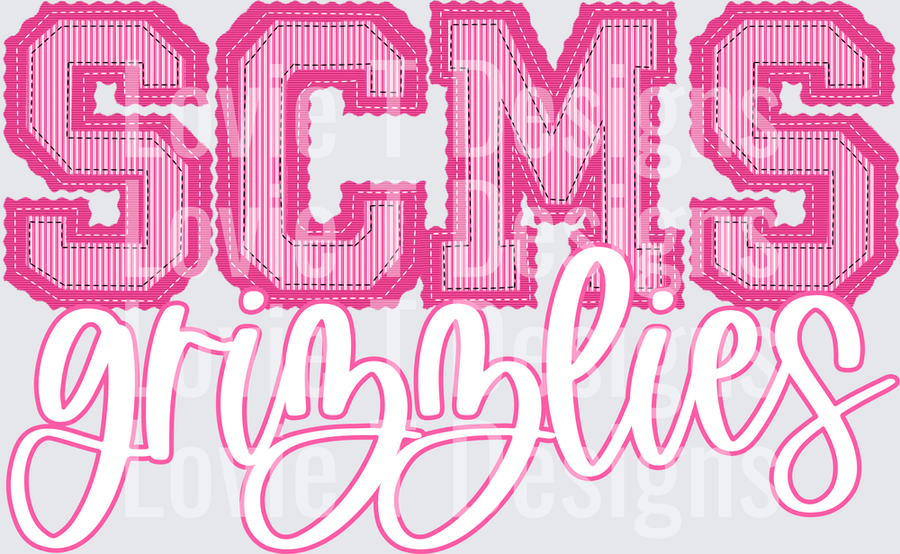 PINK CHRISTMAS PREPSTER SCMS GRIZZLIES