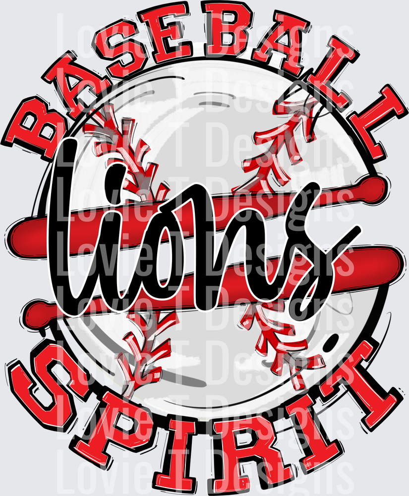 BASEBALL SPIRIT RED LIONS