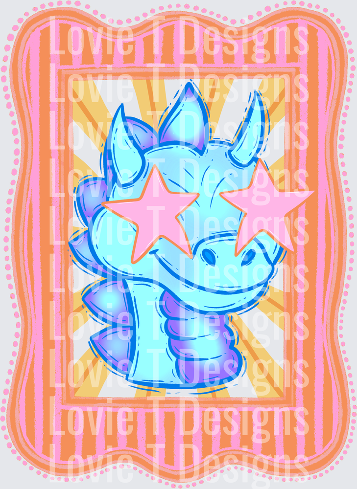Preppy Mascot Blue dragon