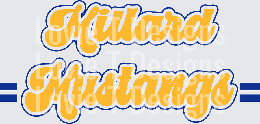 GROOVY MASCOT MILLARD MUSTANGS