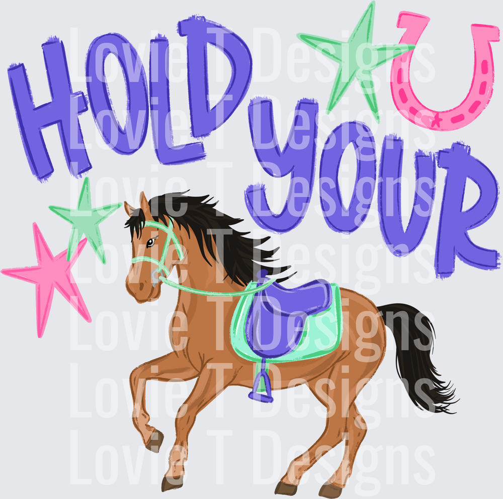 HOLD YOUR HORSES PURPLE