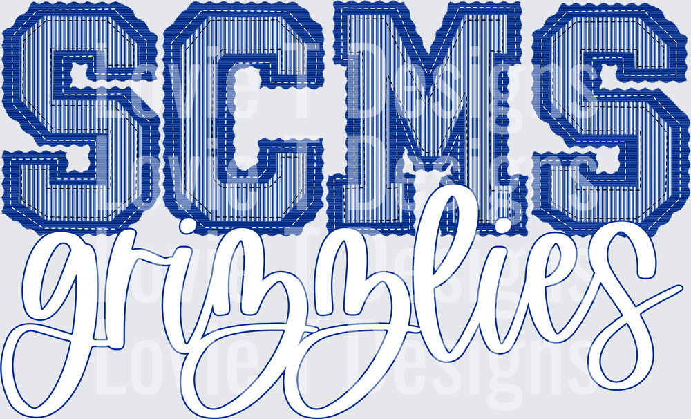 SCMS GRIZZLIES PREPSTER ROYAL BASE ROYAL TOP