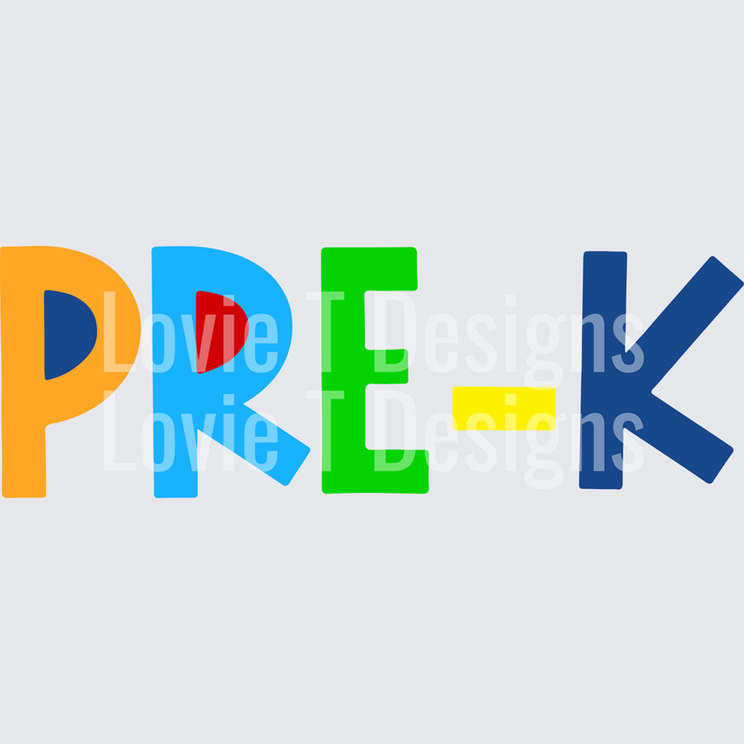 Pre-K Primary Color – DTF Transfer
