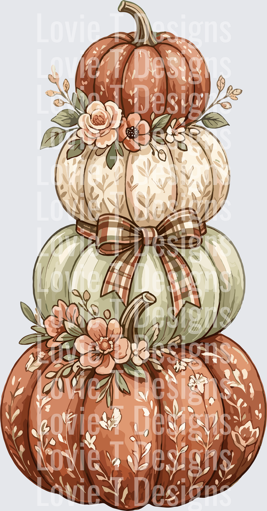 STACKED PUMPKINS