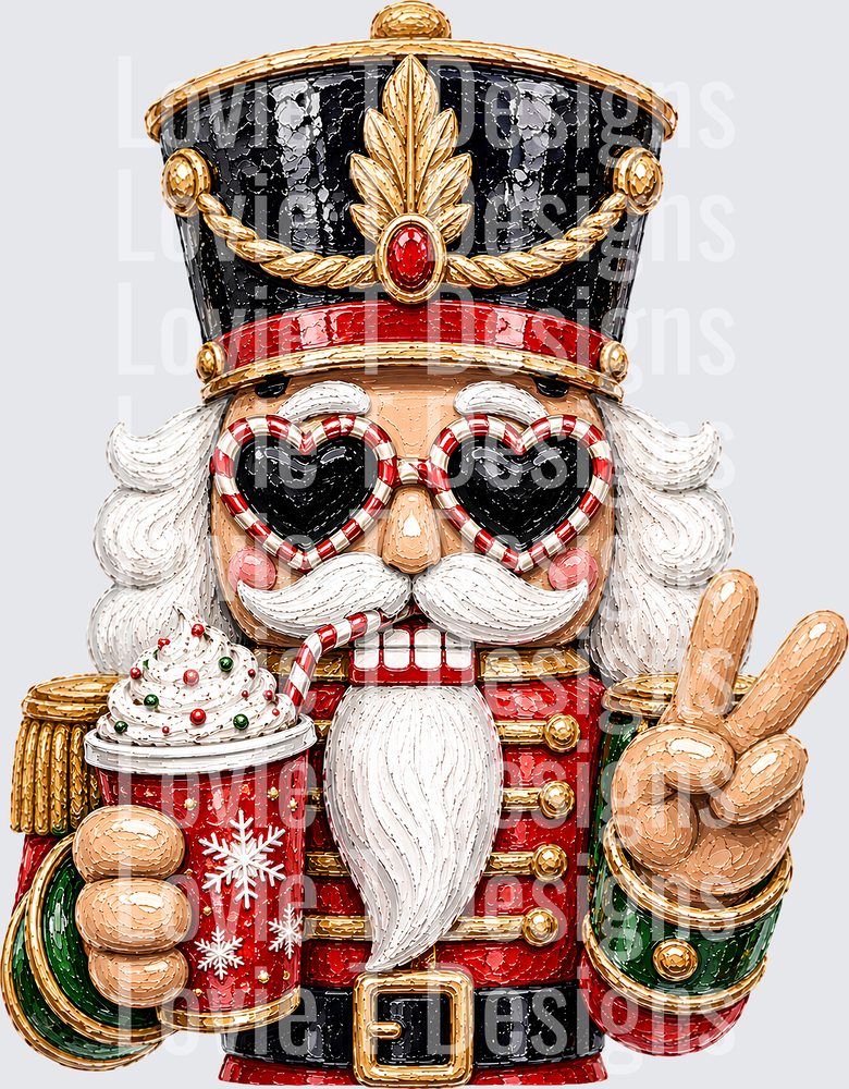 NUTCRACKER FAUX PAINTED