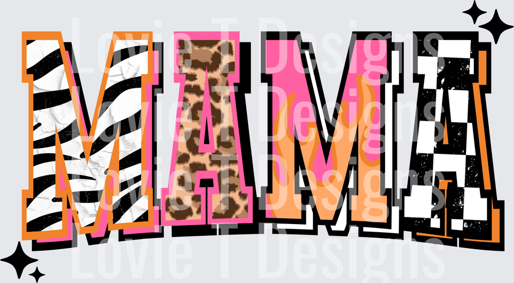 MAMA DTF transfer design