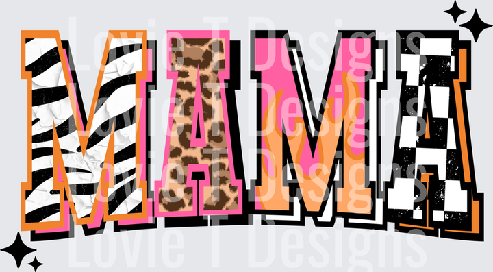 MAMA DTF transfer design