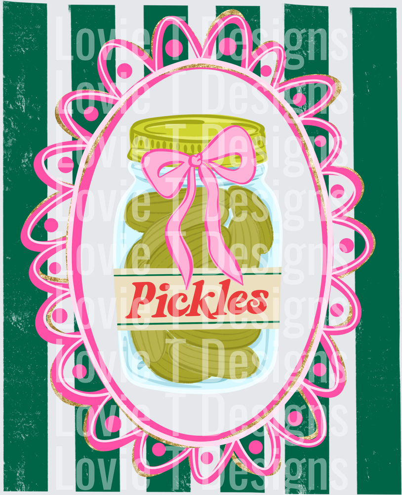 STRIPE PICKLE WITH BOW