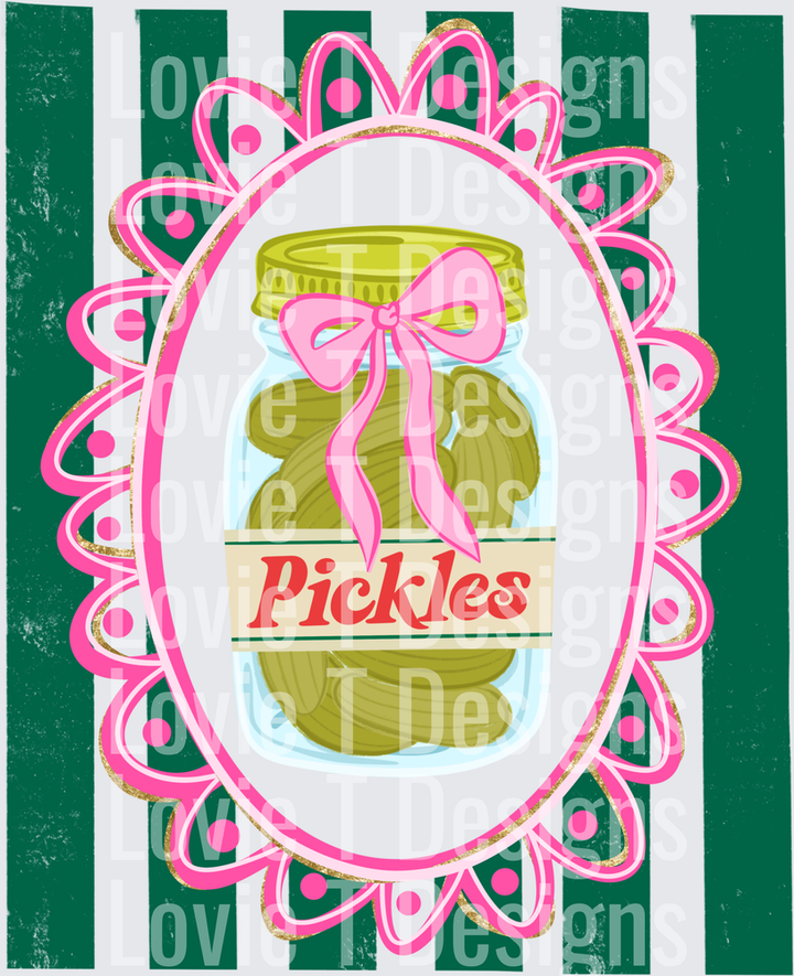 STRIPE PICKLE WITH BOW
