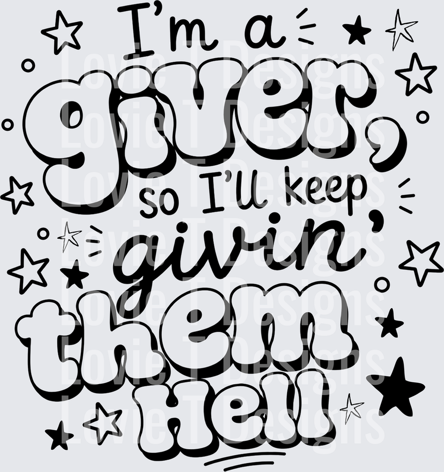 IM A GIVER BLACK