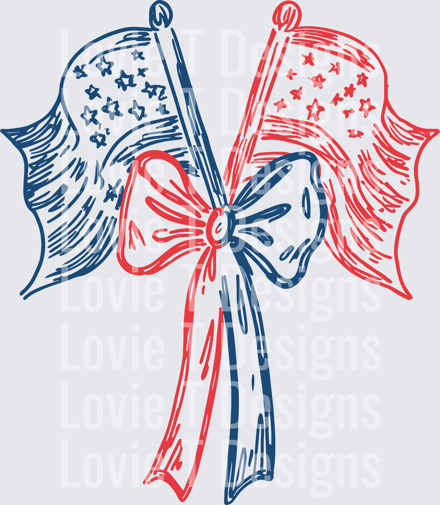 SKETCHY FLAGS AND BOW