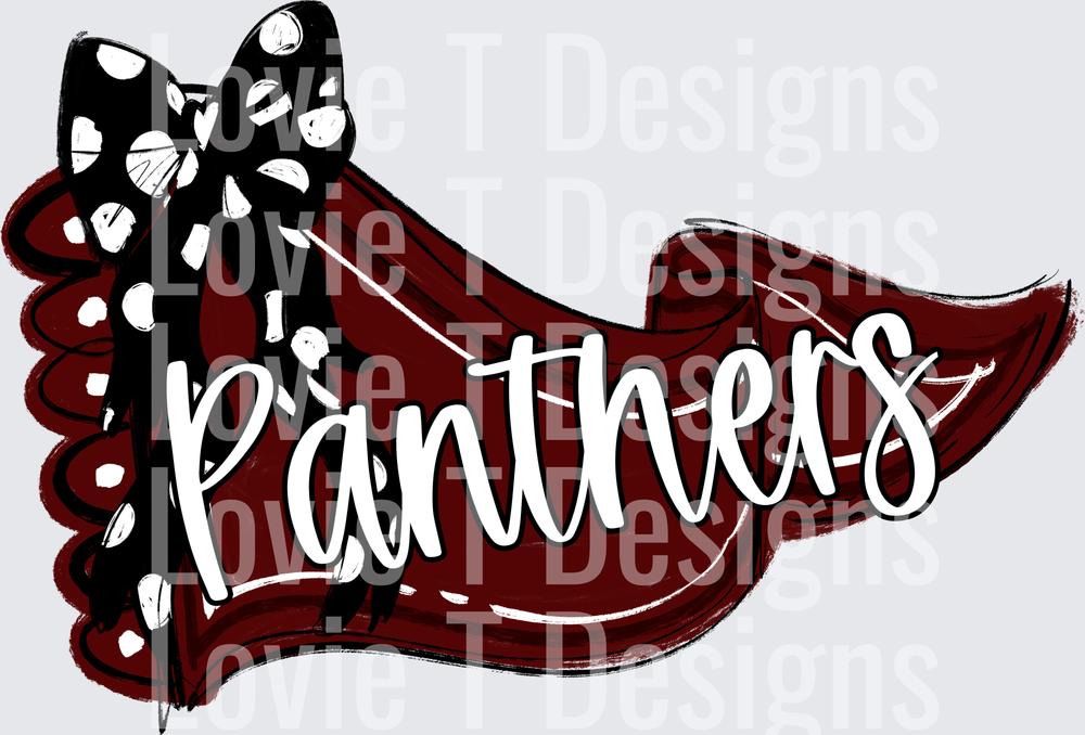 PANTHERS MAROON BLACK PENNANT