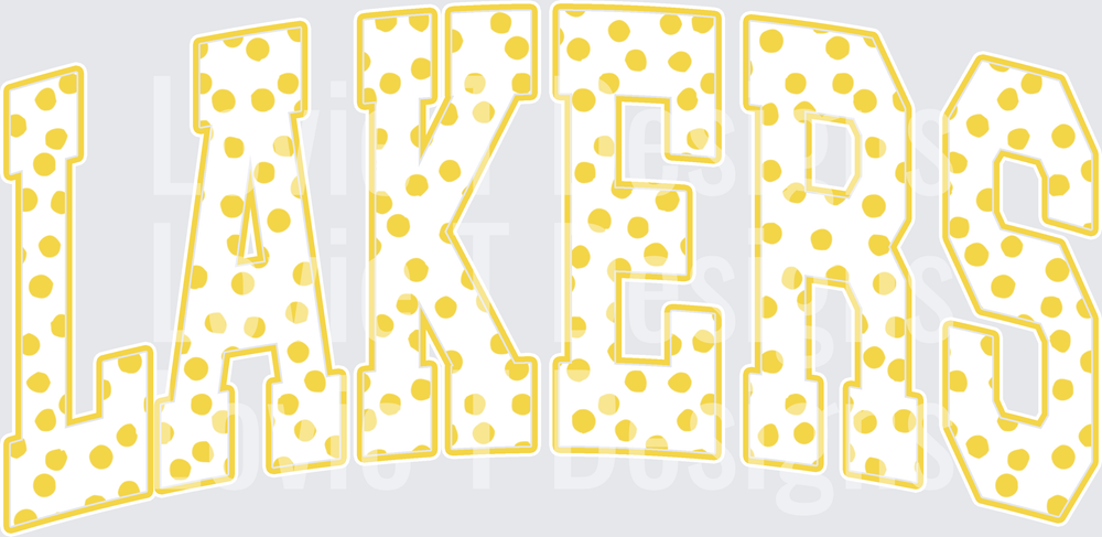 LAKER YELLOW COR DOTTED