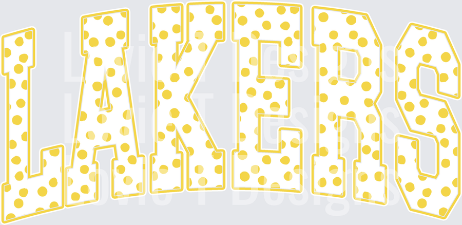 LAKER YELLOW COR DOTTED
