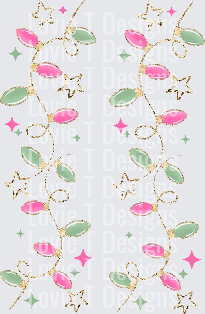 Jolly Jolly Jolly Lights Sleeves DTF transfer design