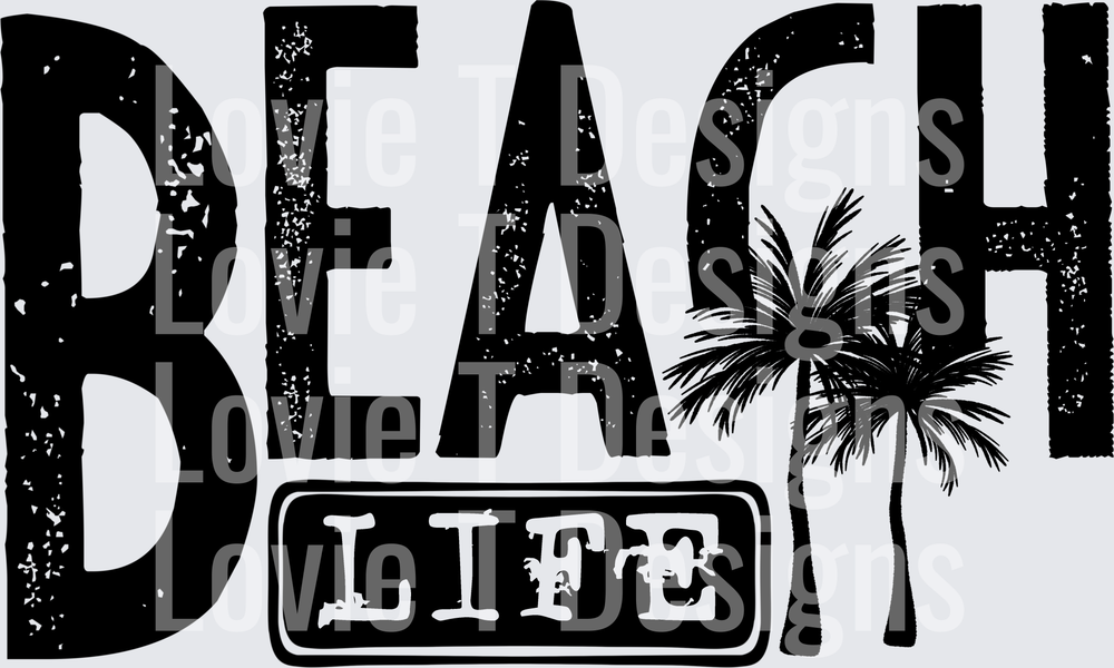 Beach life Black single color
