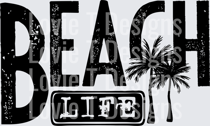 Beach life Black single color