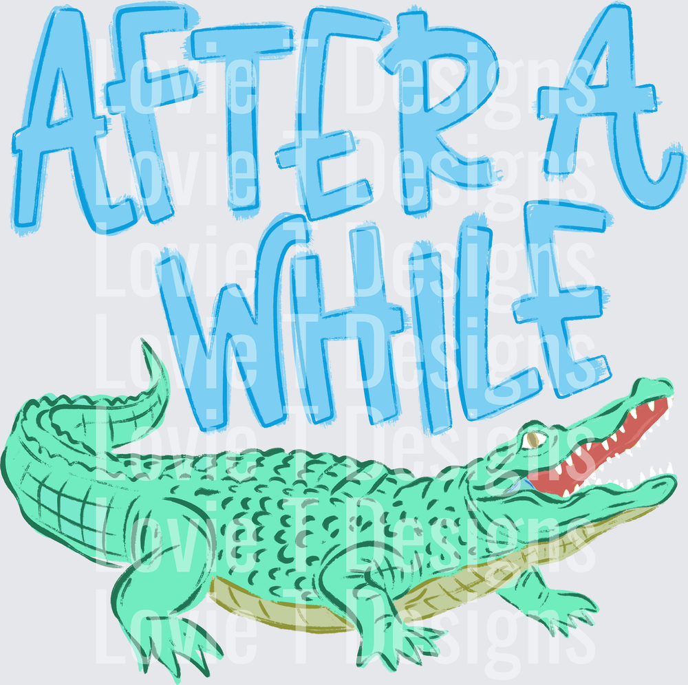 After a While Boy DTF transfer design