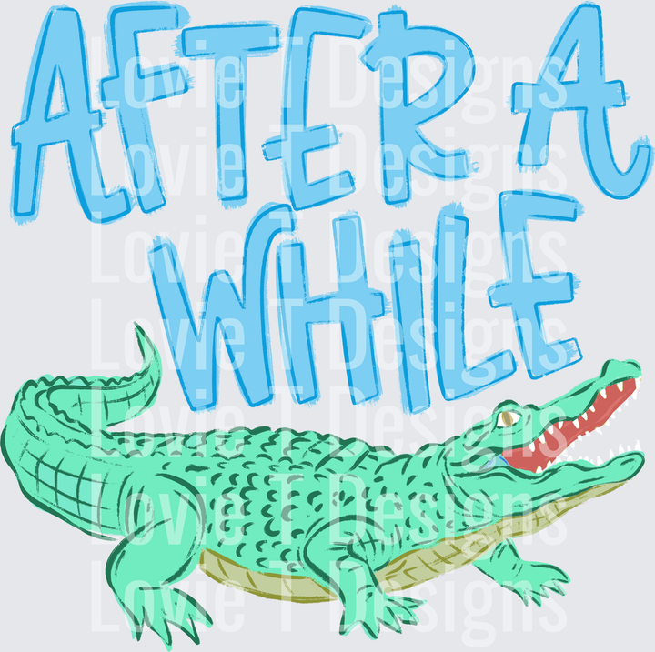 After a While Boy DTF transfer design