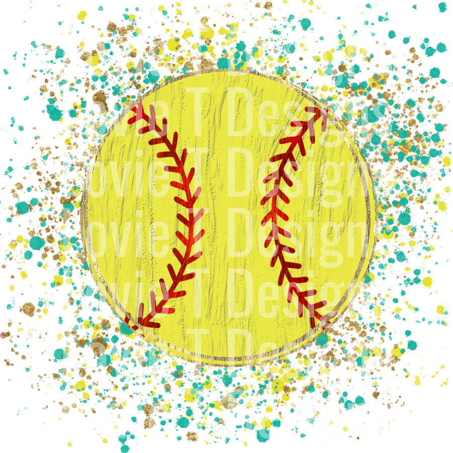 SOFTBALL PAINT SPLATTER