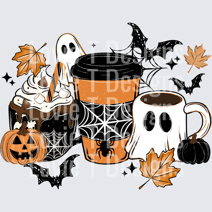 Halloween Coffee – DTF Transfer – product image