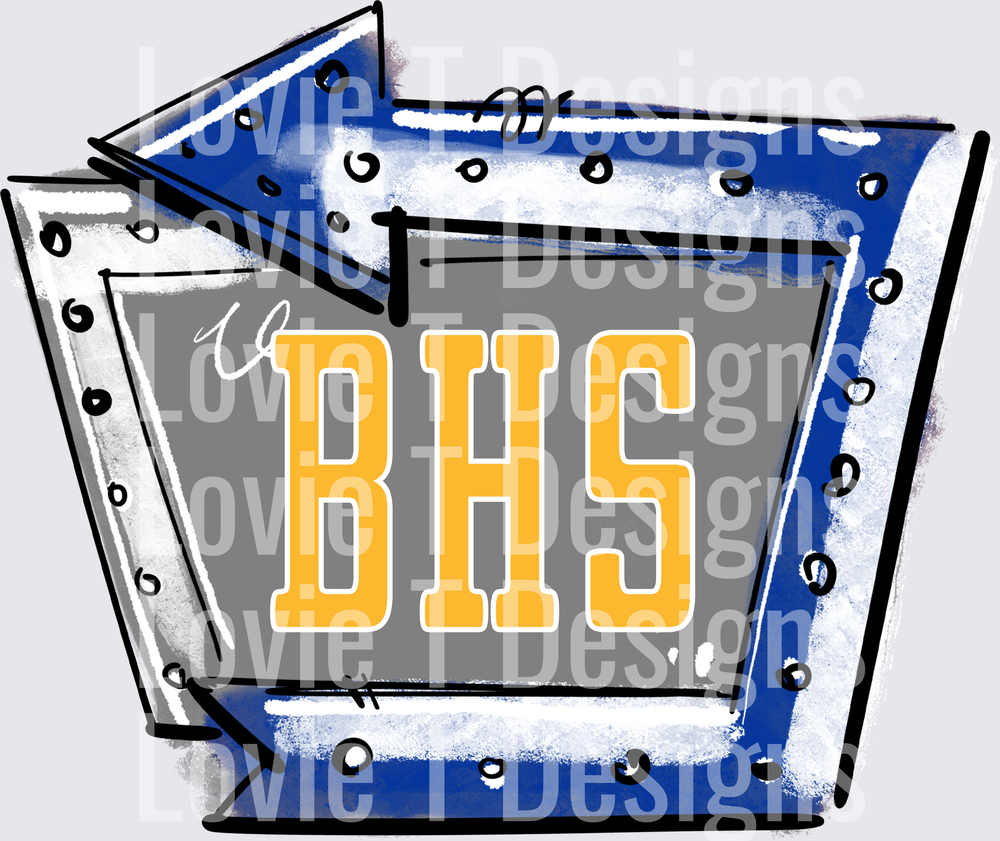 STADIUMS POCKET BHS ROYAL AND YELLOW GOLD