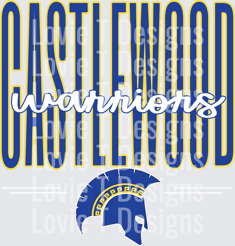 CASTLEWOOD WARRIORS TALL MASCOT