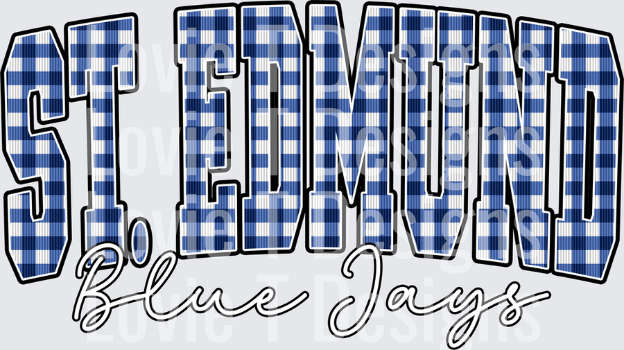 ST EDMUND ROYAL GINGHAM BLUE JAYS