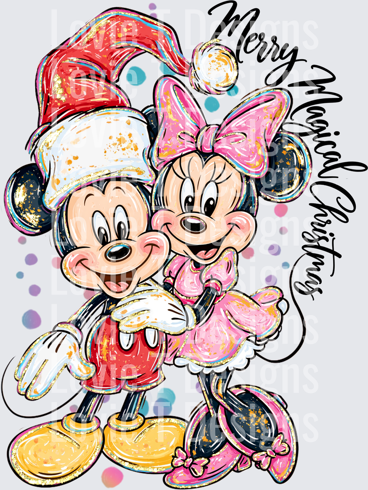 MERRY MAGICAL CHRISTMAS MICKEY AND MINNIE