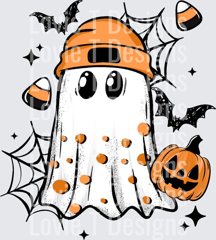 Candy Corn Ghostie Halloween DTF transfer design
