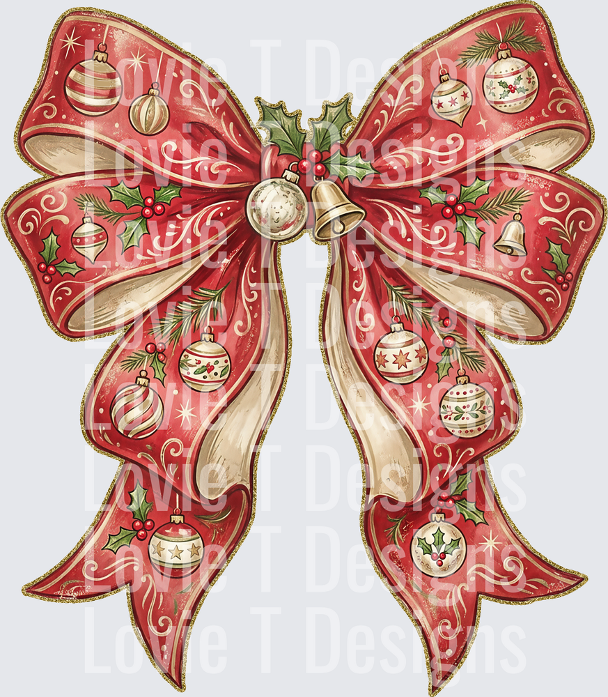 VINTAGE CHRISTMAS BOW