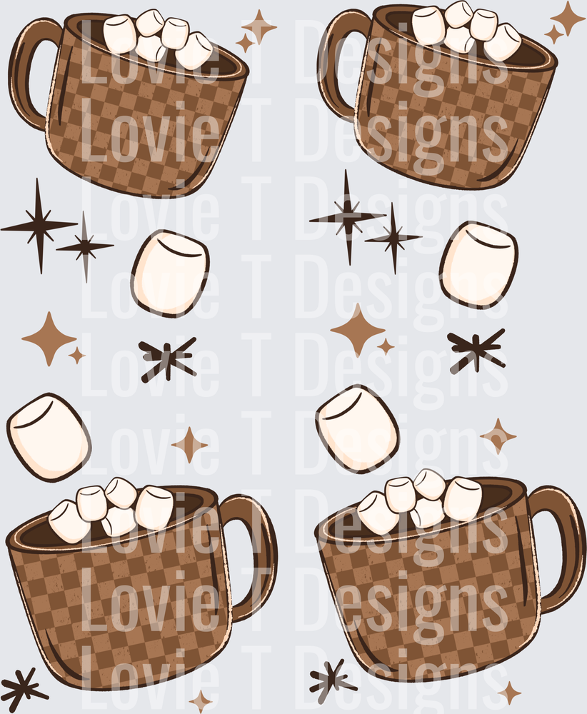 Hot Chocolate Weather Sleeves DTF transfer design