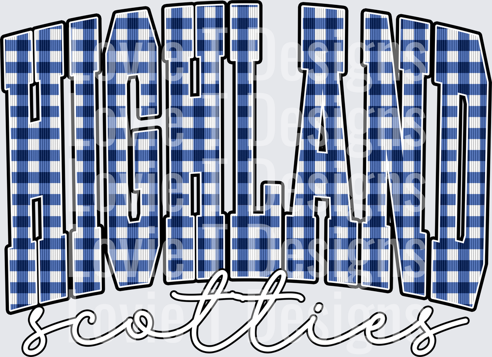 HIGHLAND SCOTTIES ROYAL GINGHAM