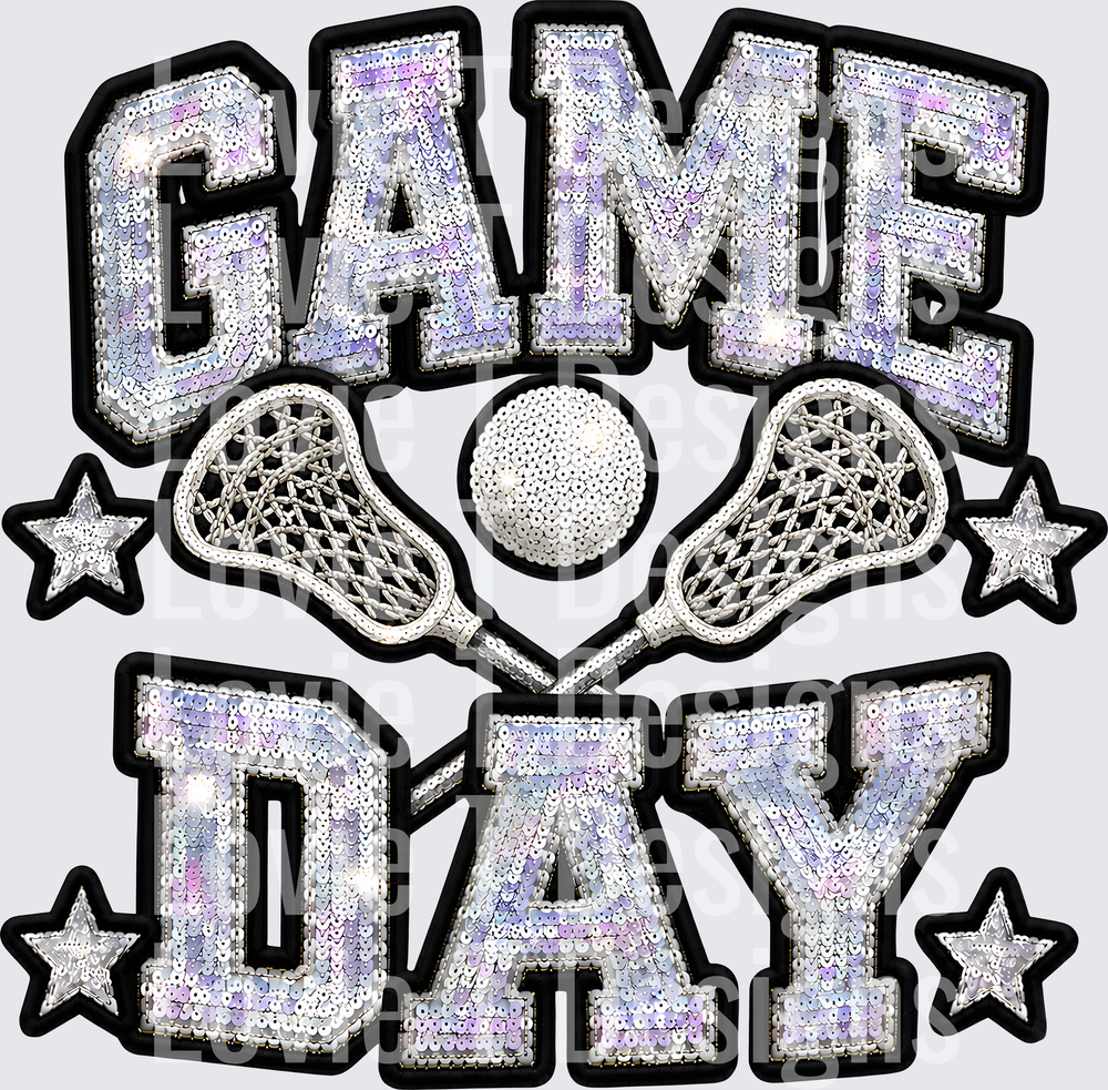 GAME DAY LACROSSE FAUX SEQUIN