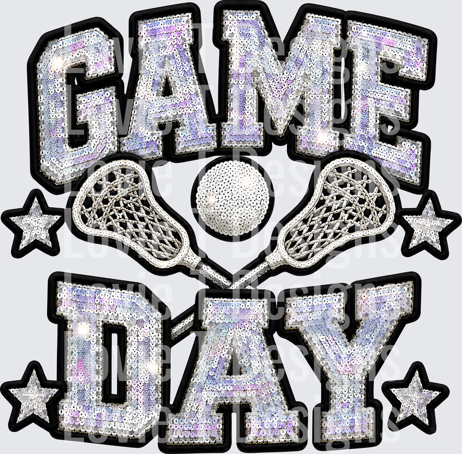 GAME DAY LACROSSE FAUX SEQUIN