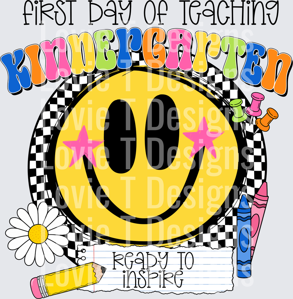First Day of Teaching Kindergarten Ready to Inspire Smiley