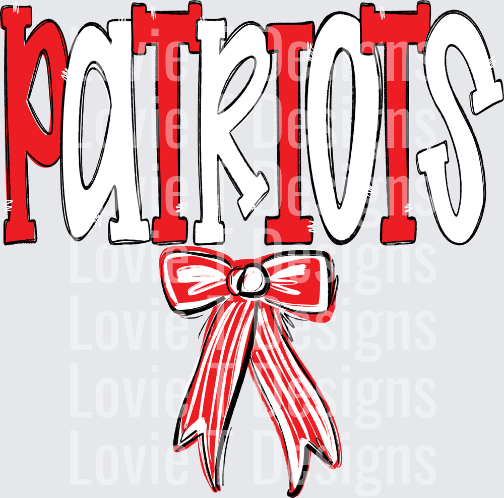 SPIRIT STACK BOW PATRIOTS RED AND WHITE