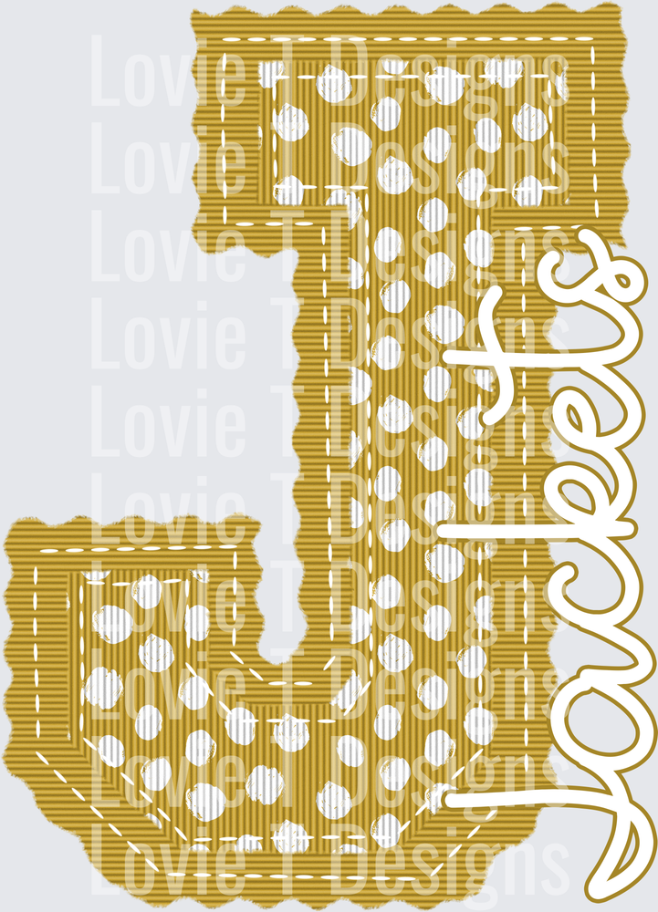 LETTERMAN STITCH DOTS VEGAS J JACKETS