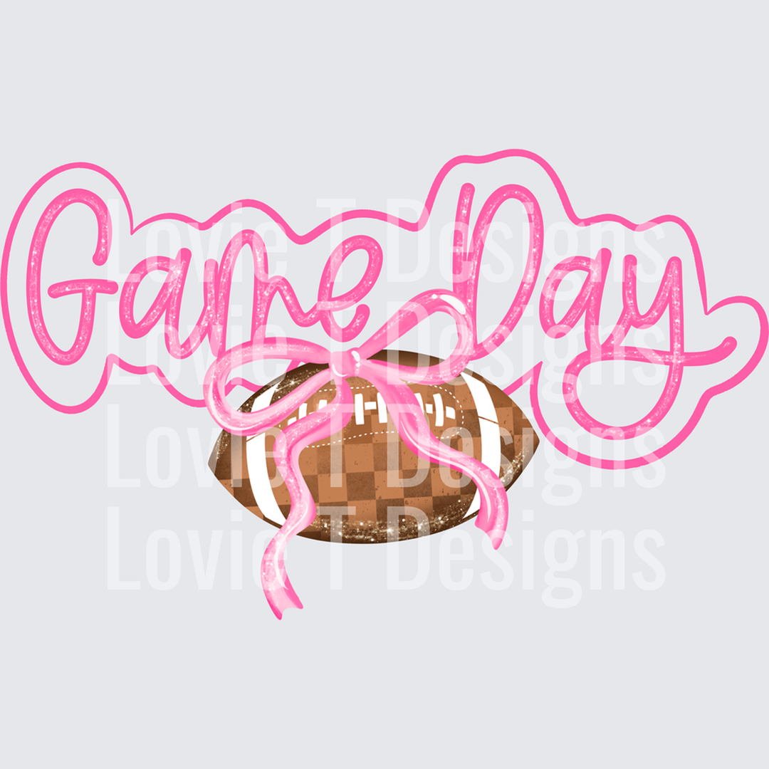 Game Day Pink Cursive – DTF Transfer – product image