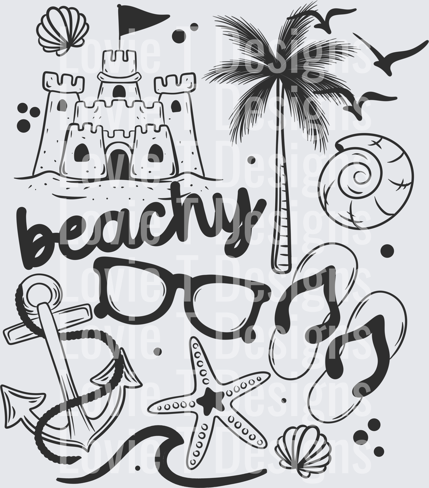 Beachy_Collage_Single_Color_Gray
